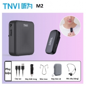 Máy Trợ Giảng Cài Cổ Áo TNVI M2 Kết nối Bluetooth không dây